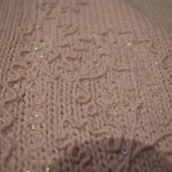 Pastel pink Tabi International sweater cardigan with embroidery - Picture 4 of 9